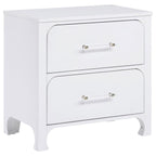 224751Q Lit à panneaux rembourré Anastasia Boucle 4 pièces, blanc perle et beige 