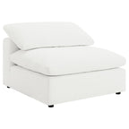 Canapé modulaire 4 pièces Serene Cloud, rembourré, couleur ivoire 
