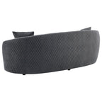 Ensemble de canapés Brookside 2 pièces en velours gris foncé 