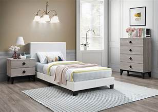 Lit plateforme simple Gracie - Blanc