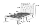 Lit plateforme simple Anya - Rose