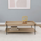 Table basse rectangulaire en bois Fallon