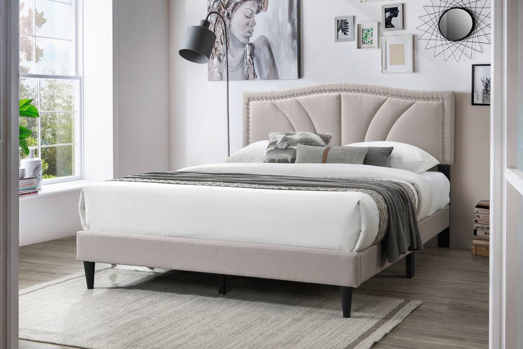 F9655Q Ensemble lit plateforme Queen et matelas Queen