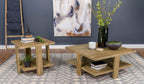 Table basse carrée Dawn en mangue marron 