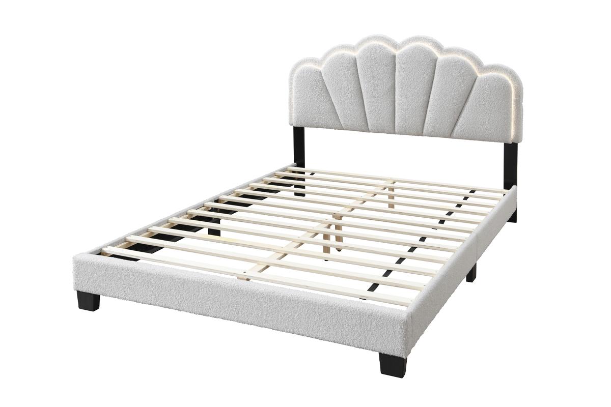F9663Q Lit plateforme en tissu avec LED