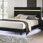 FM7217BK Lillestrom Lit plateforme Queen avec LED sous le lit