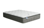 Lit plateforme Remi Queen avec LED et matelas à plateau-coussin Queen
