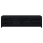 736303 Meuble TV Jupiter 4 portes 79 - Console multimédia - Noir 