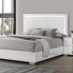 Ensemble de chambre à coucher à DEL blanc Queen Sinistra FM7211WH-3PC