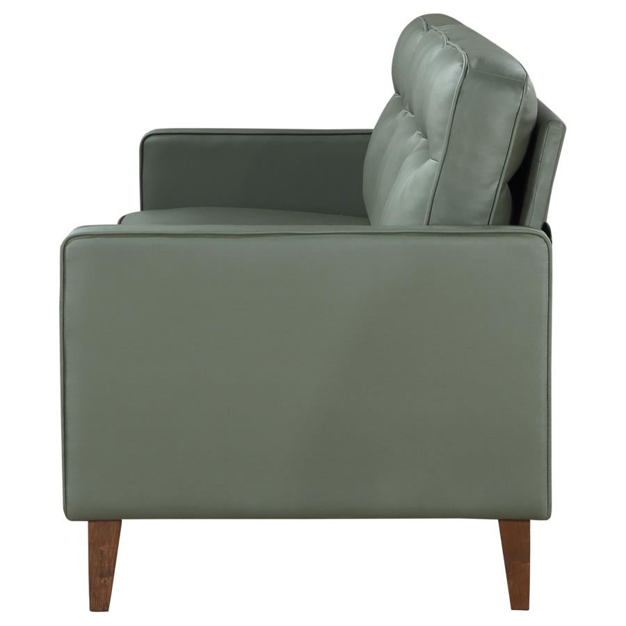 509654-S2 Ensemble de canapé Jonah 2 pièces à accoudoirs droits, vert 