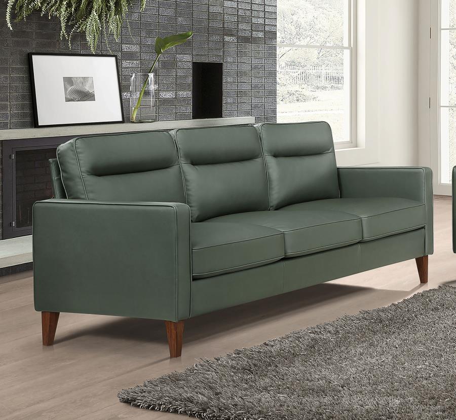 509654-S2 Ensemble de canapé Jonah 2 pièces à accoudoirs droits, vert 