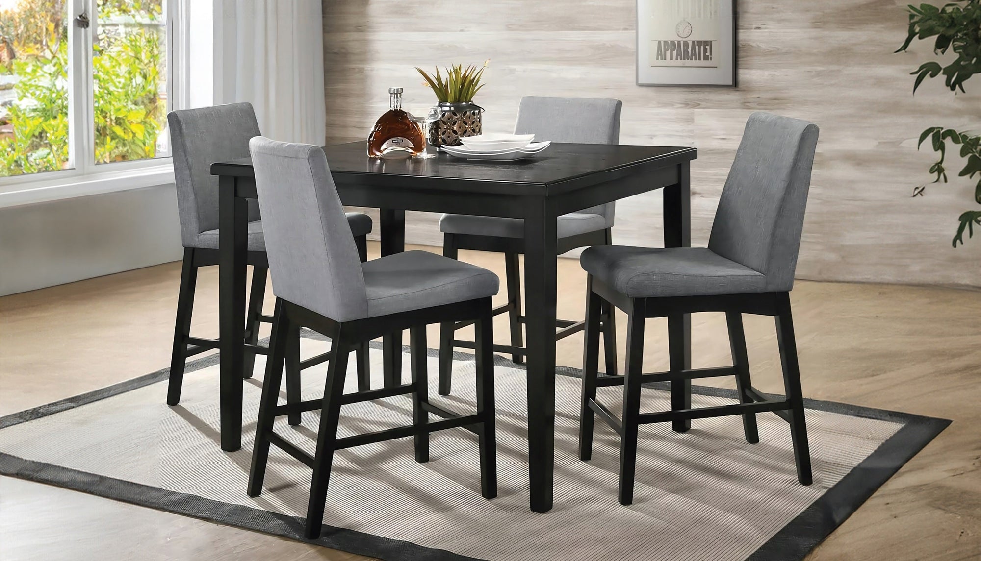 Ensemble de table à manger à hauteur de comptoir NX3108PT-5PC