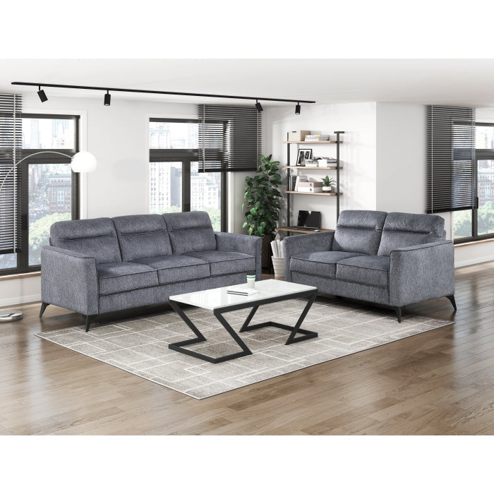 Canapé Tellot 9733DGY-3 - Gris foncé