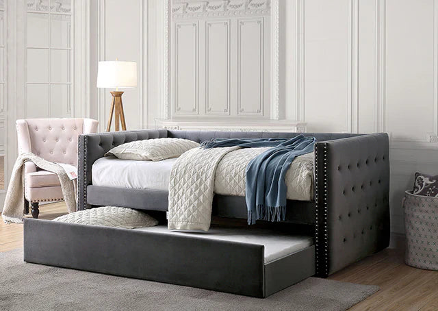 FM1739GY-BED Lit de repos Susanna avec lit gigogne