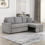 Canapé sectionnel Kendal FM6965GY-SF-PK avec lit gigogne - Gris