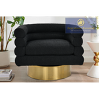 Chaise pivotante Boucle 637 - Noir
