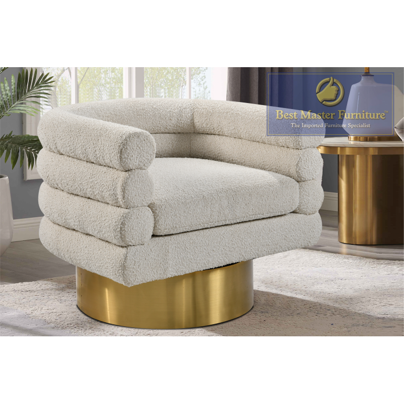 Chaise pivotante Boucle 637 - Crème