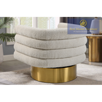 Chaise pivotante Boucle 637 - Crème
