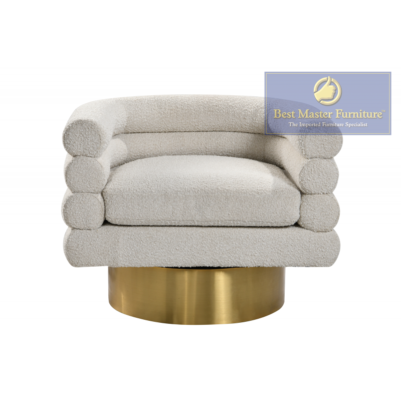 Chaise pivotante Boucle 637 - Crème