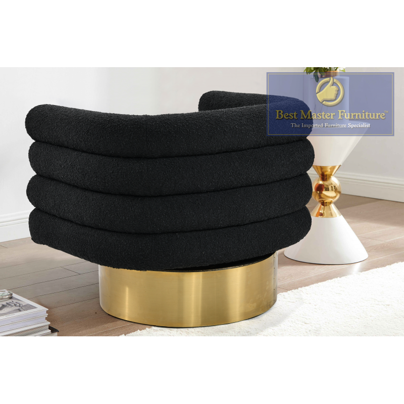 Chaise pivotante Boucle 637 - Noir