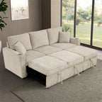 Canapé sectionnel Kendal FM6965GY-SF-PK avec lit gigogne - Gris