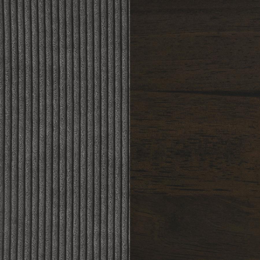 Canapé capitonné à accoudoirs droits Deerhurst 509641, anthracite 