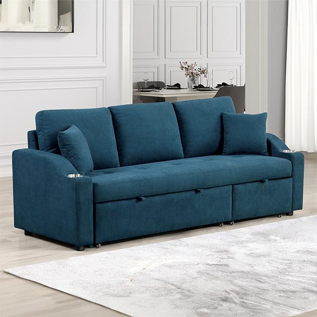 FM6963BL-PK Royden Sectionnel avec lit gigogne