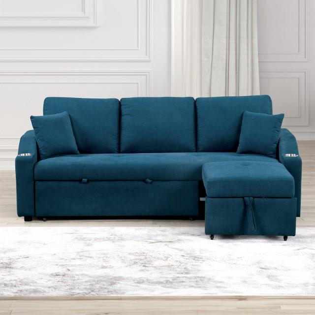 FM6963BL-PK Royden Sectionnel avec lit gigogne