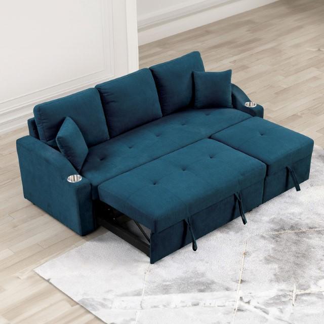 FM6963BL-PK Royden Sectionnel avec lit gigogne
