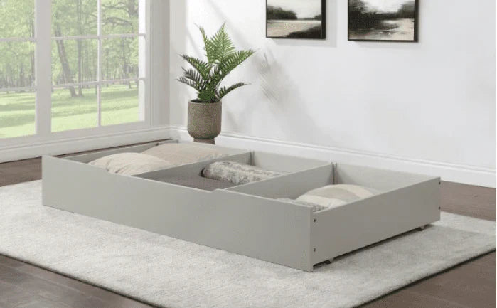 CM1477GY-BED Lycoris Lit de repos double et lit gigogne avec tiroir convertible