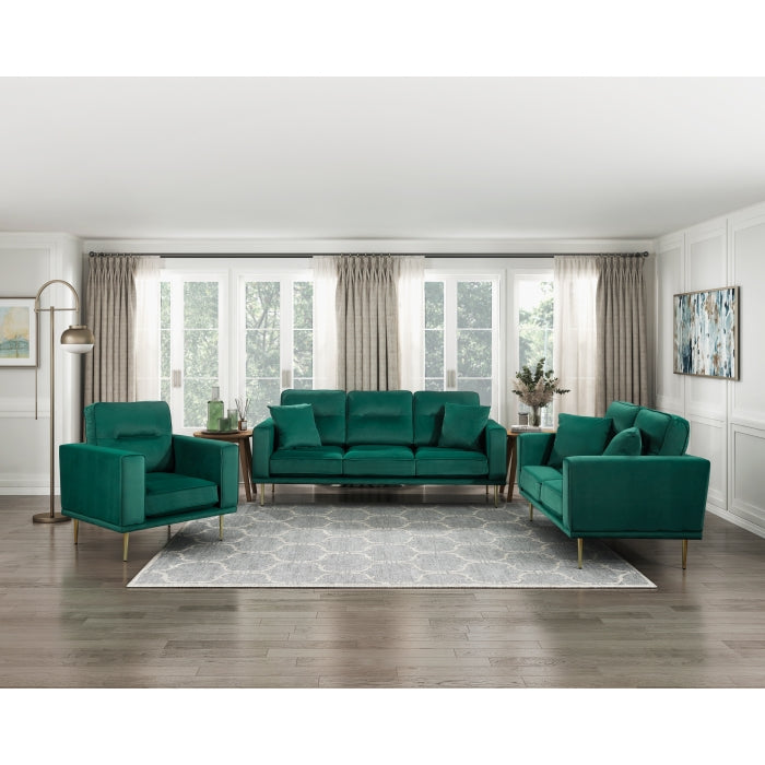9417GRN-3 Canapé avec coussins décoratifs