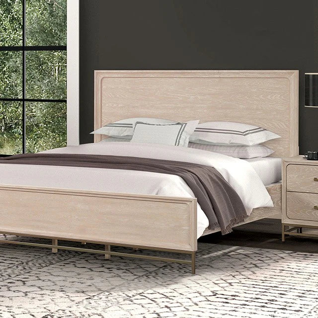 FM7369AK-P Lit Queen Sandnes en chêne naturel