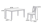 Ensemble de salle à manger 7 pièces F2638 : table et 6 chaises