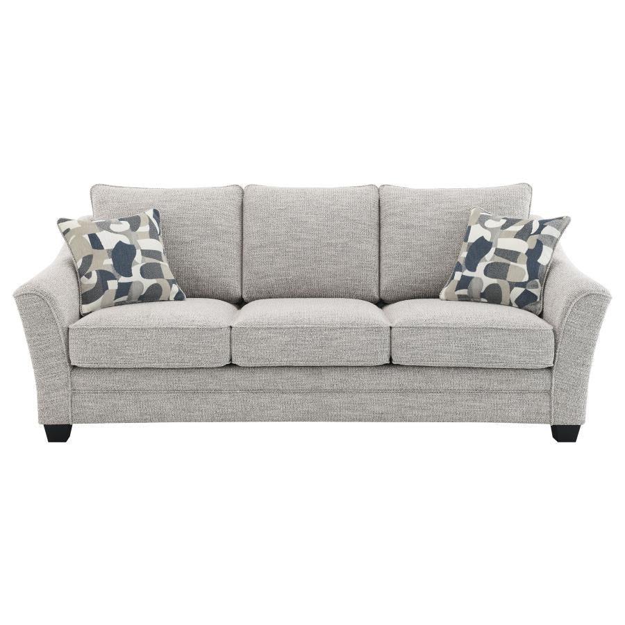 509671 Canapé rembourré Tomkins Boucle Gris clair 