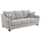 509671 Canapé rembourré Tomkins Boucle Gris clair 