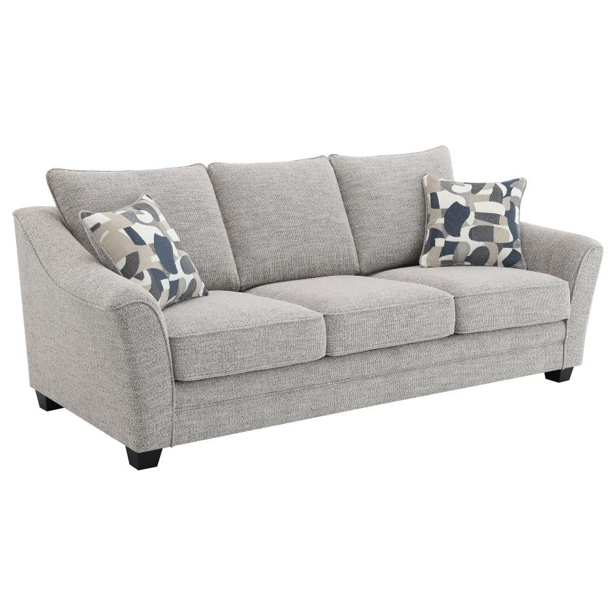 509671 Canapé rembourré Tomkins Boucle Gris clair 