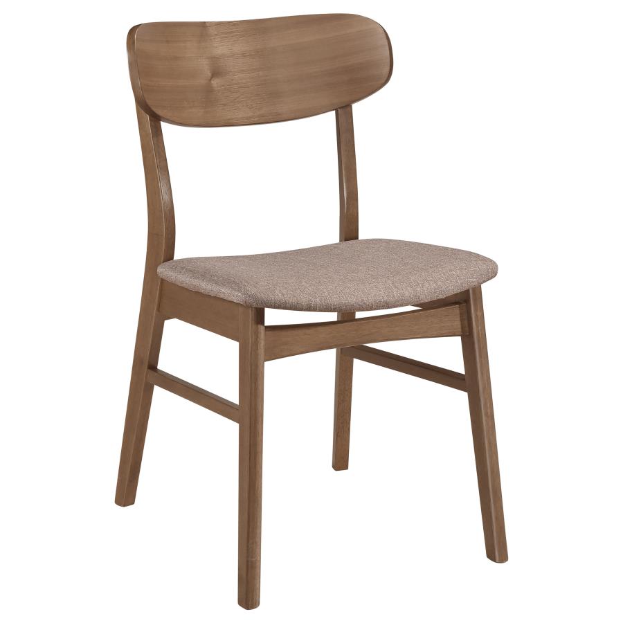 Ensemble de salle à manger ovale 5 pièces en bois massif Dortch, noyer 