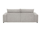 Canapé-lit double surdimensionné Jaylee en tissu gris clair de 88 po de large