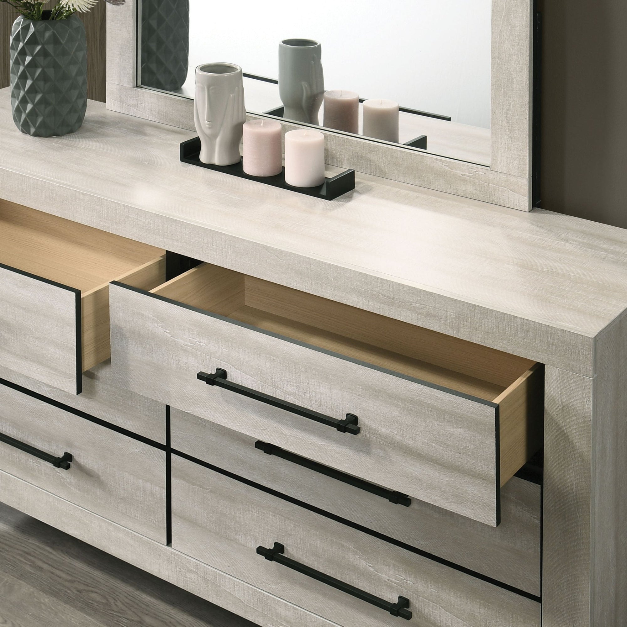 Ensemble de chambre à coucher Dubuque 4 pièces avec lit queen-size FM72003LG