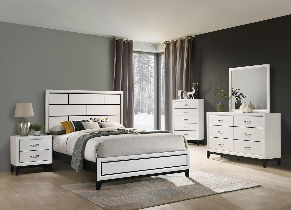 Ensemble de chambre à coucher Errico Queen FM7215WH