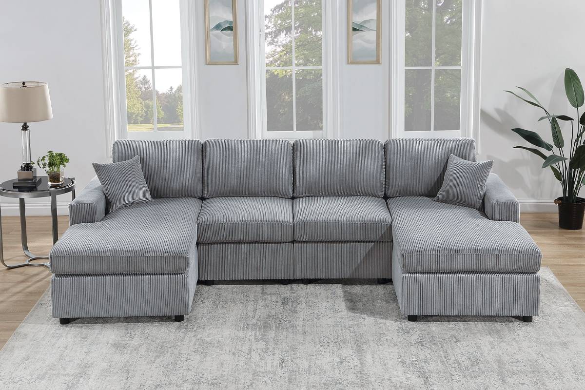 F8450 Canapé sectionnel double 4 pièces 