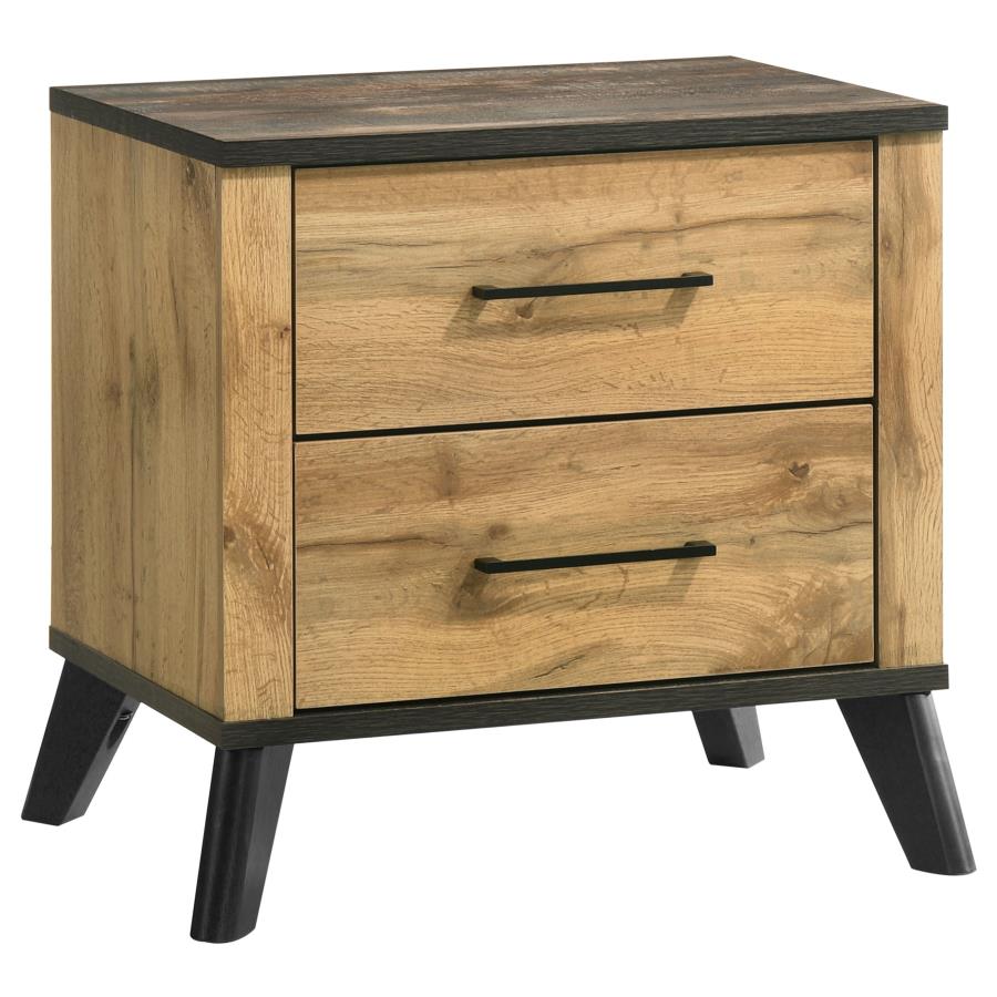 Ensemble de chambre à coucher Queen Kaywood 4 pièces en pin naturel 