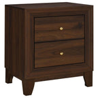 Ensemble de chambre à coucher 3 pièces Welsley en noyer avec lit Queen Size 