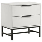 Ensemble de chambre à coucher 3 pièces Sonora avec lit Queen Size, blanc