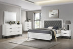 Ensemble de chambre à coucher 3 pièces Sonora avec lit Queen Size, blanc