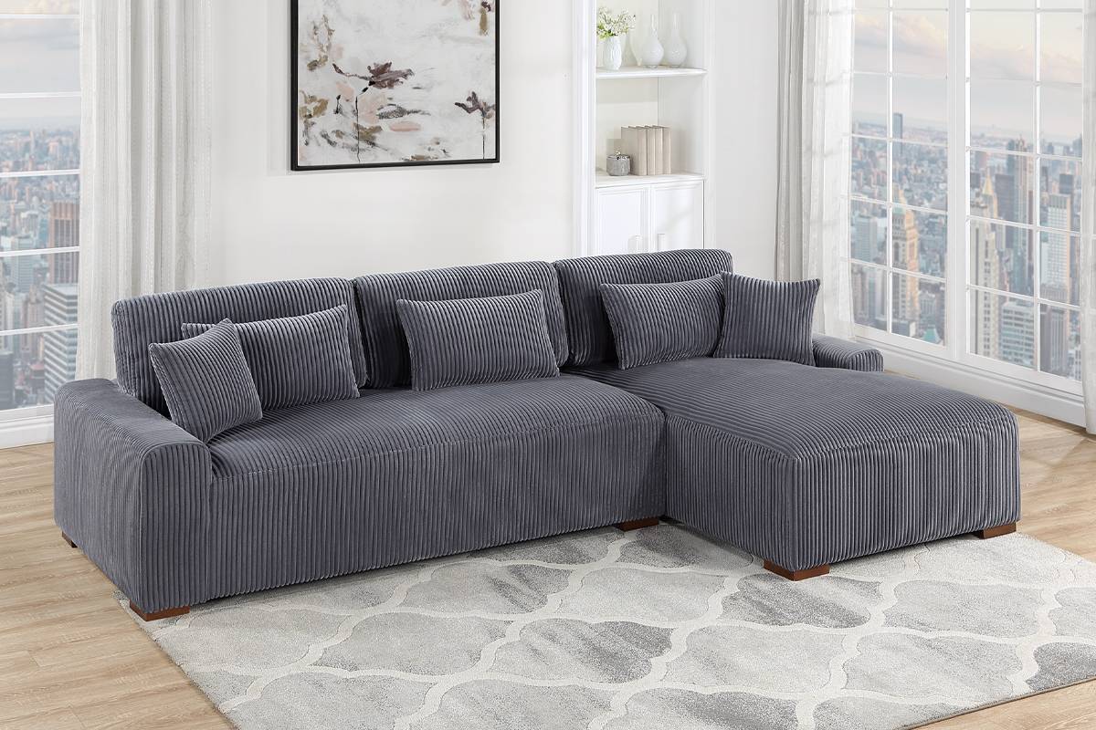 F8455 Canapé sectionnel moderne 2 pièces XL 