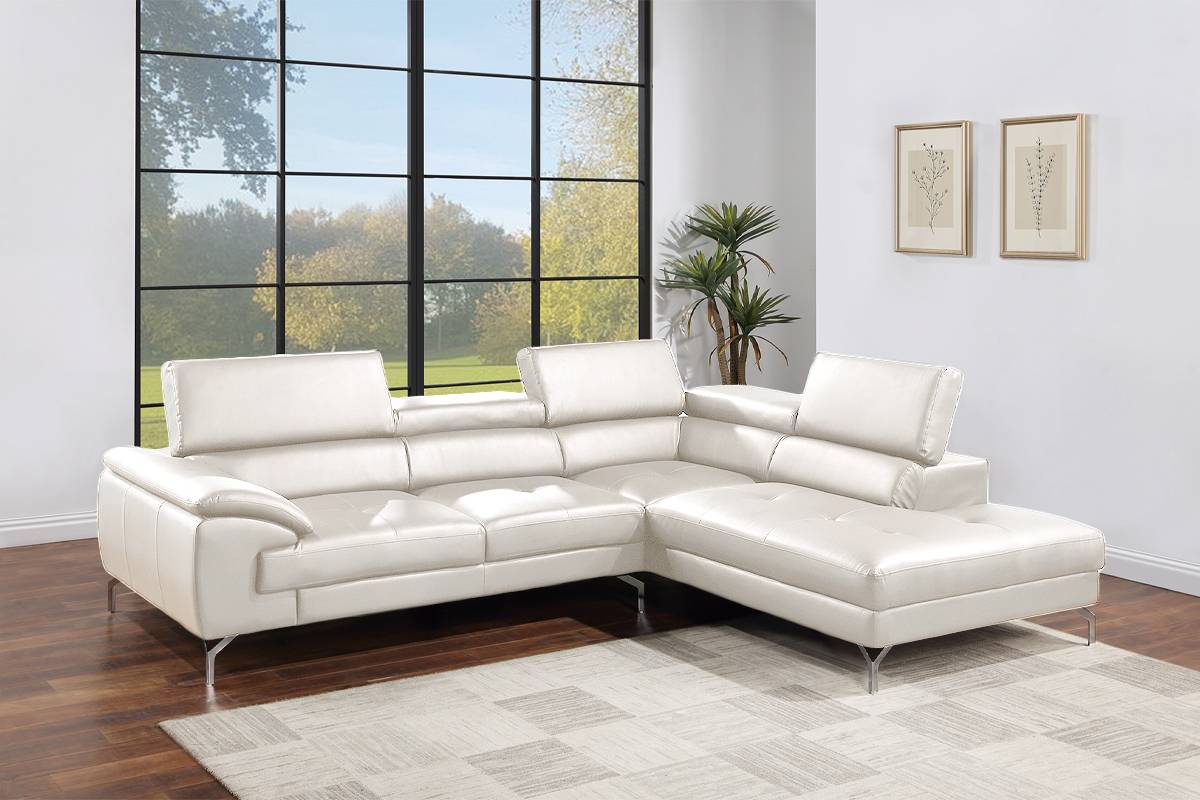 Ensemble de canapés 2 pièces F8446 - Blanc 