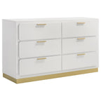 224771Q Ensemble de chambre à coucher Queen moderne Caraway avec LED tactile 