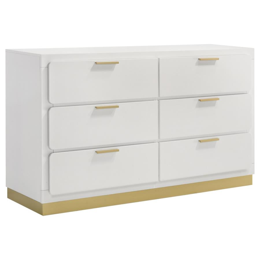 224771Q Ensemble de chambre à coucher Queen moderne Caraway avec LED tactile 