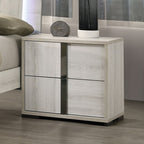 Ensemble de chambre à coucher Horten FM7200WH 4 pièces avec lit Queen et tête de lit à DEL